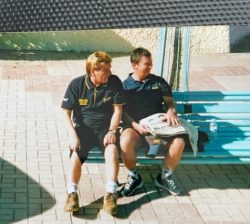v Malaga, the famous bench, Pete