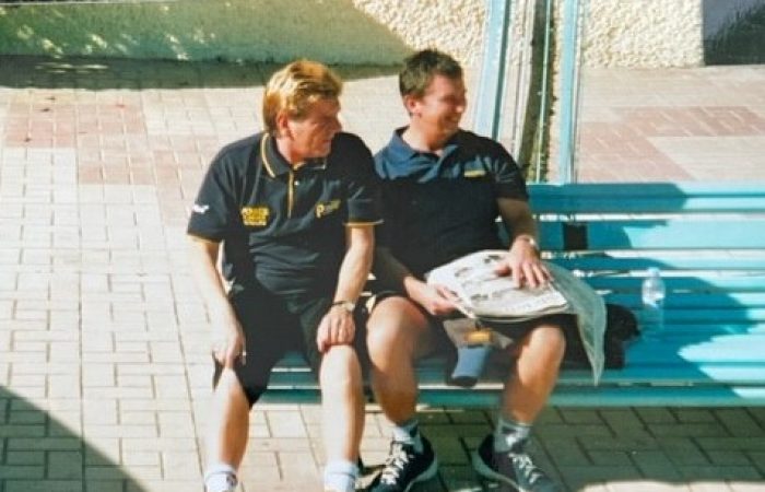 v Malaga, the famous bench, Pete